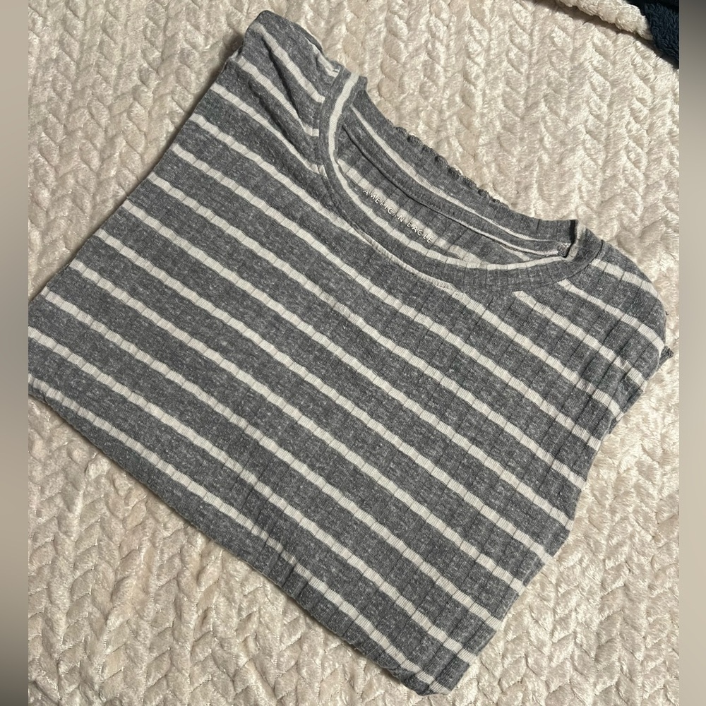 American Eagle, M, striped long sleeve top